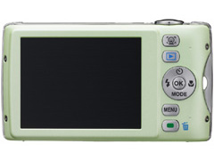 ペンタックス、“小顔フィルター”搭載の薄型デジカメ「Optio P80