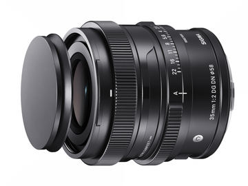 シグマ、金属素材で操作感にもこだわった「65mm F2 DG DN | C