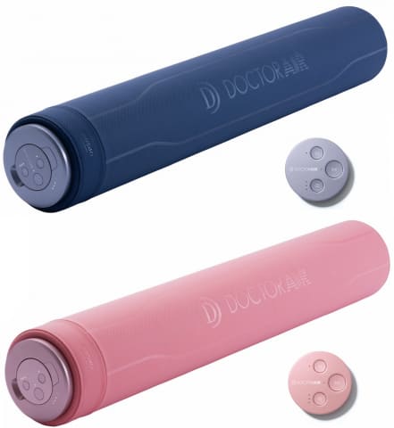 ドクターエア、振動&ヒーター付きピラティスロール 背中ストレッチに