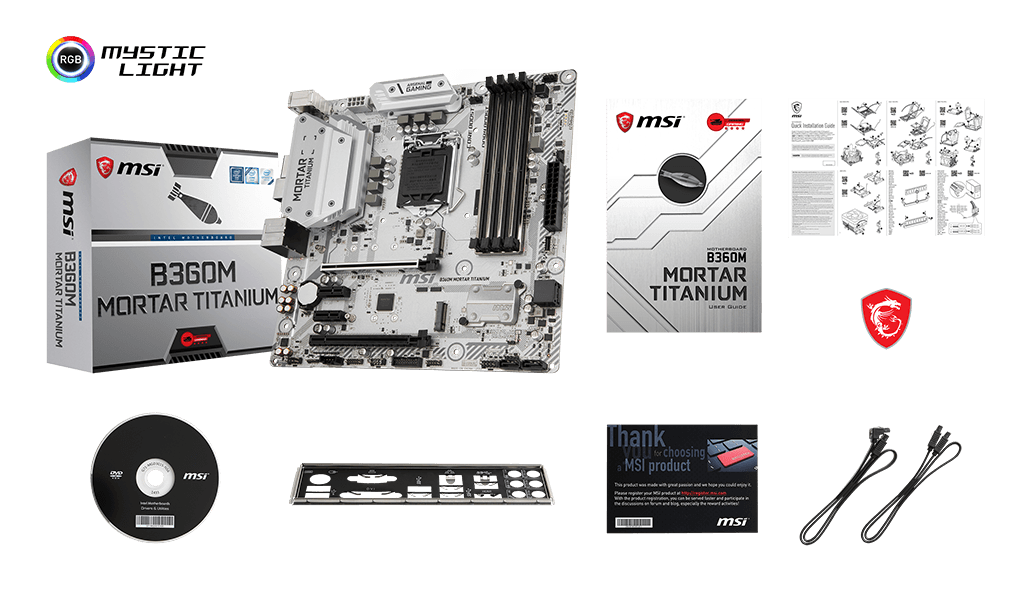 Specification B360M MORTAR TITANIUM | MSI USA