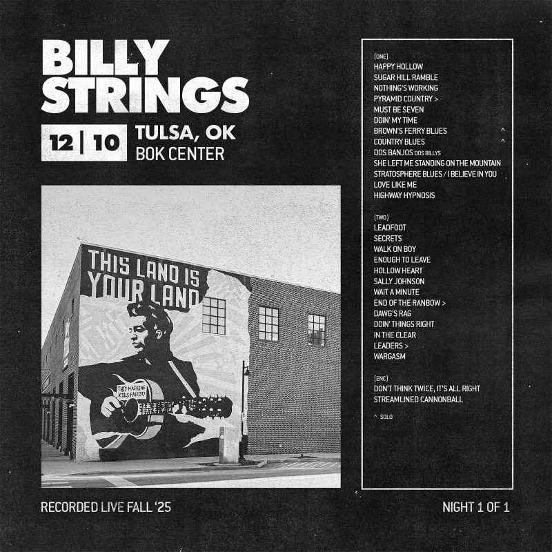 Billy Strings Live Concert Setlist at Dickies Arena, Fort Worth