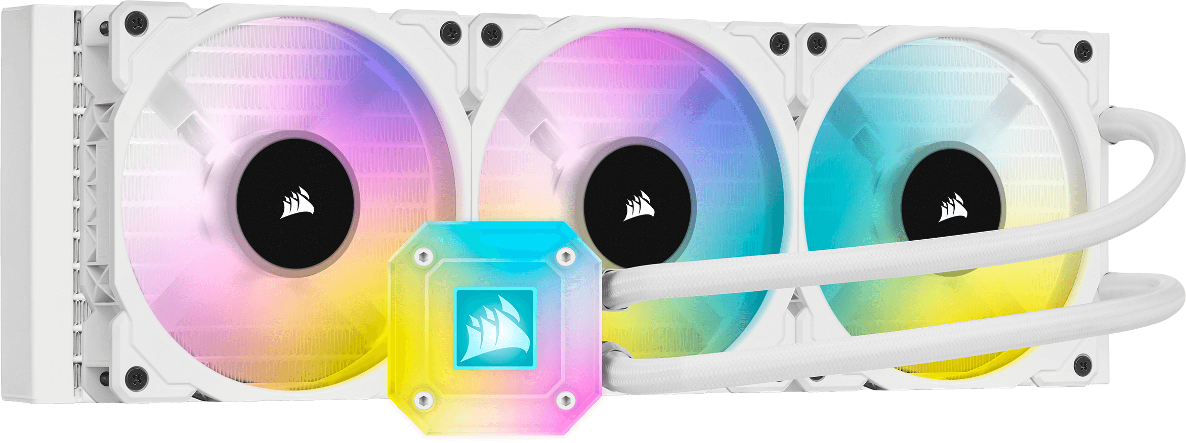 iCUE H150i ELITE CAPELLIX Liquid CPU Cooler — White