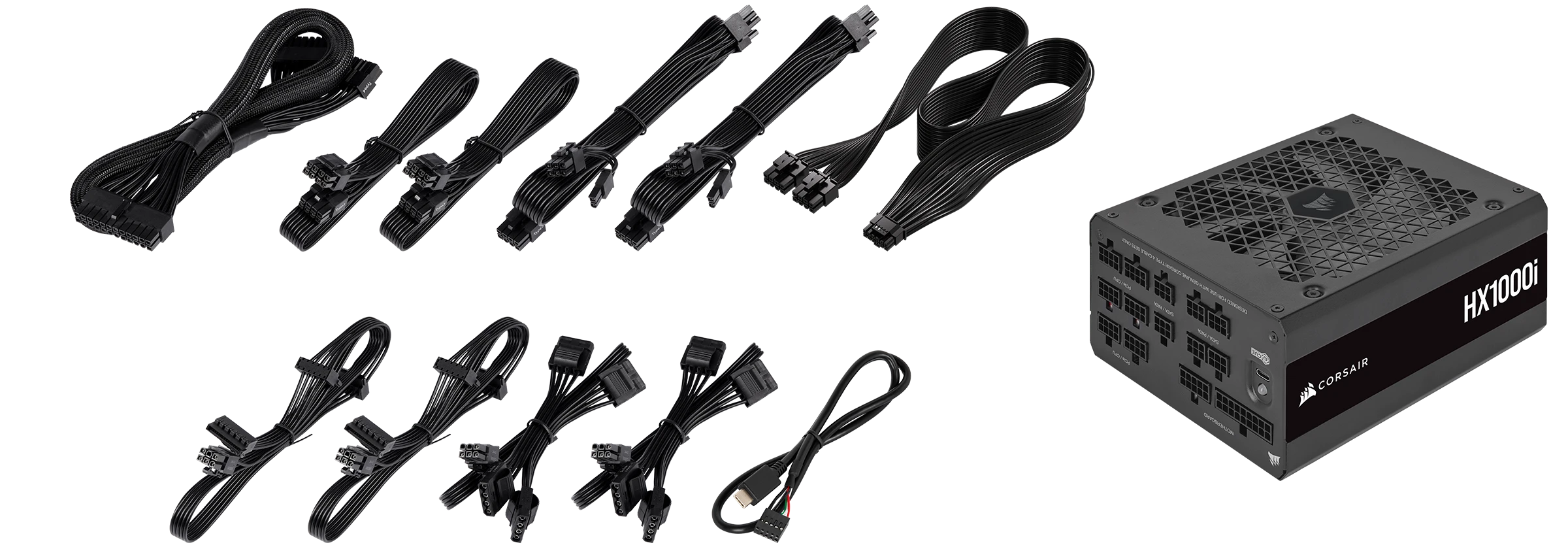 HX1000i 完全モジュール式超低ノイズ Platinum ATX 1000 ワット PC