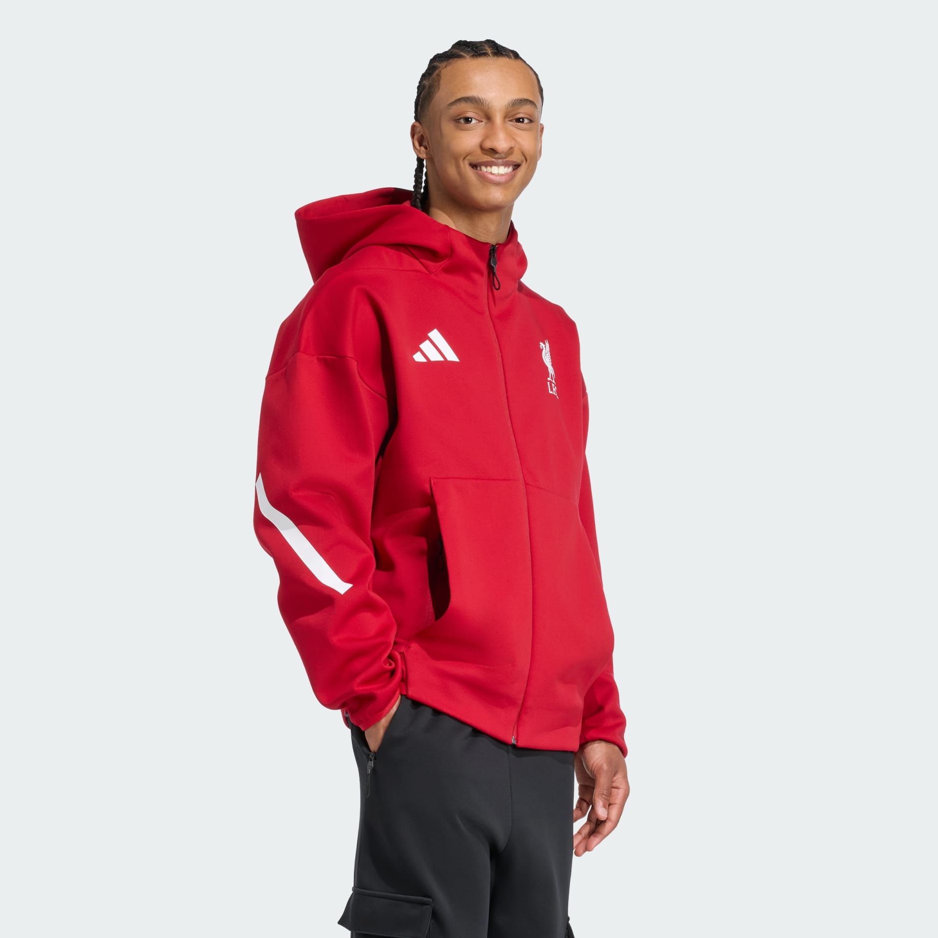 adidas Liverpool FC ADIDAS Z.N.E. Anthem Jacket - Red | adidas UAE