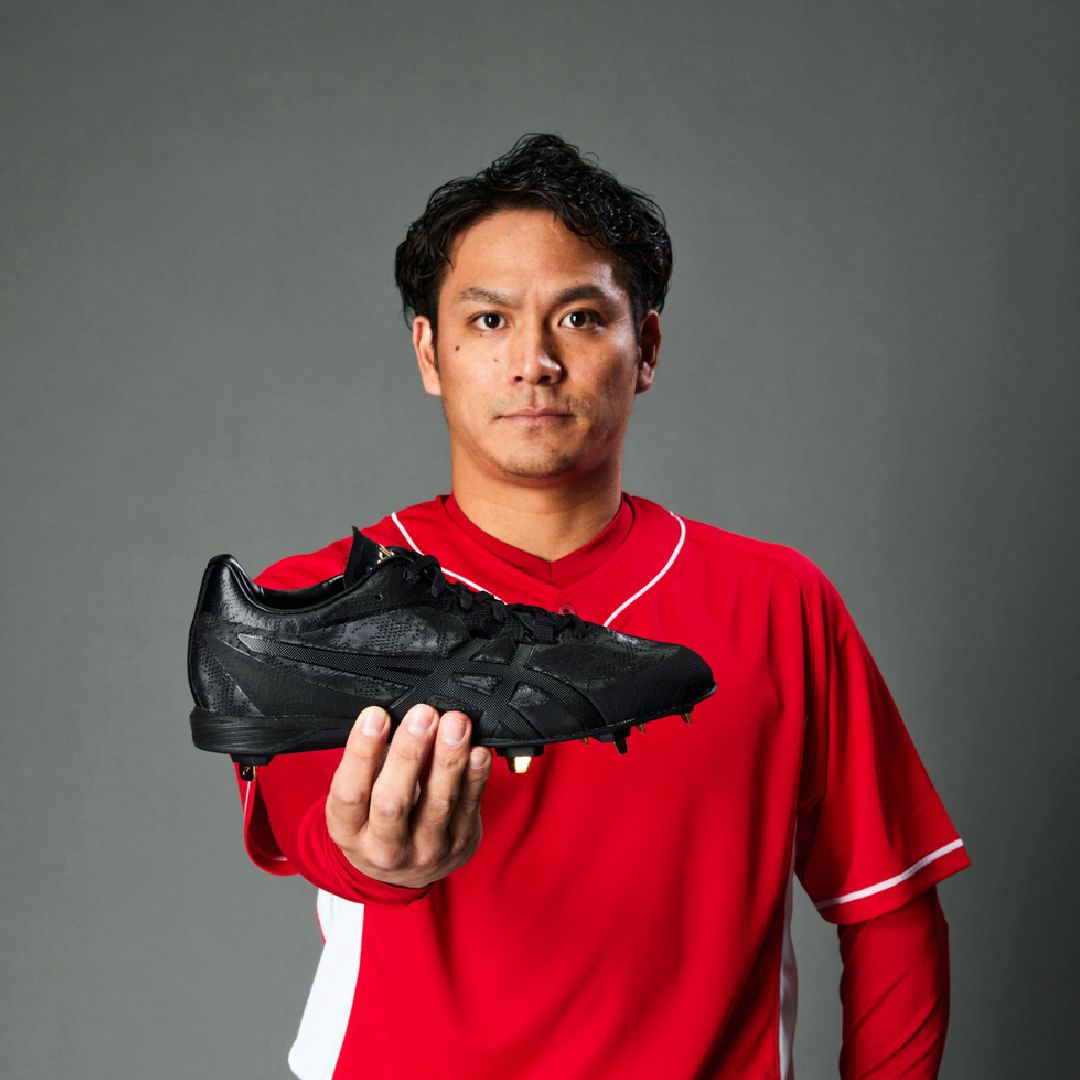 スピードを生かしきる優れたフィット性と軽量性を実現！ 田中広輔選手