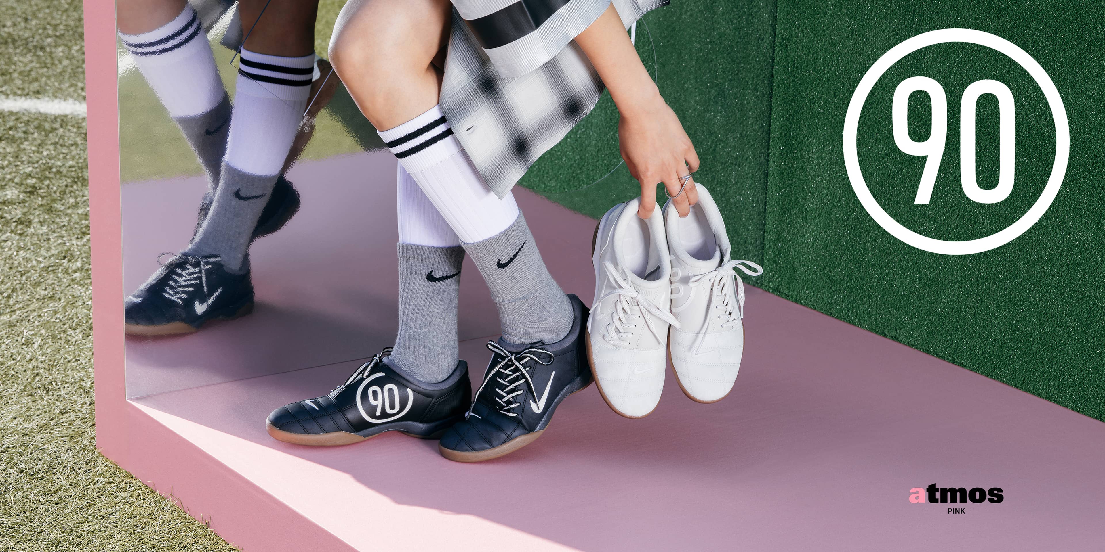 NIKE T90 WHITE/BLACK-BLACK-GUM LIGHT BROWN（ナイキ T90-ブラック