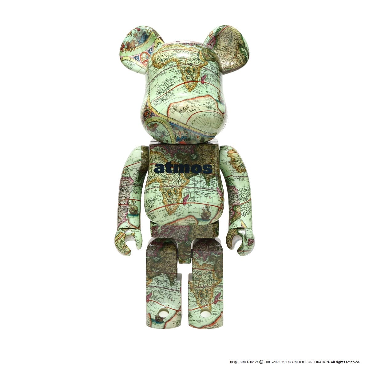MEDICOM TOY BE@RBRICK atmos AGED MAP 1000% （メディコムトイ ベア