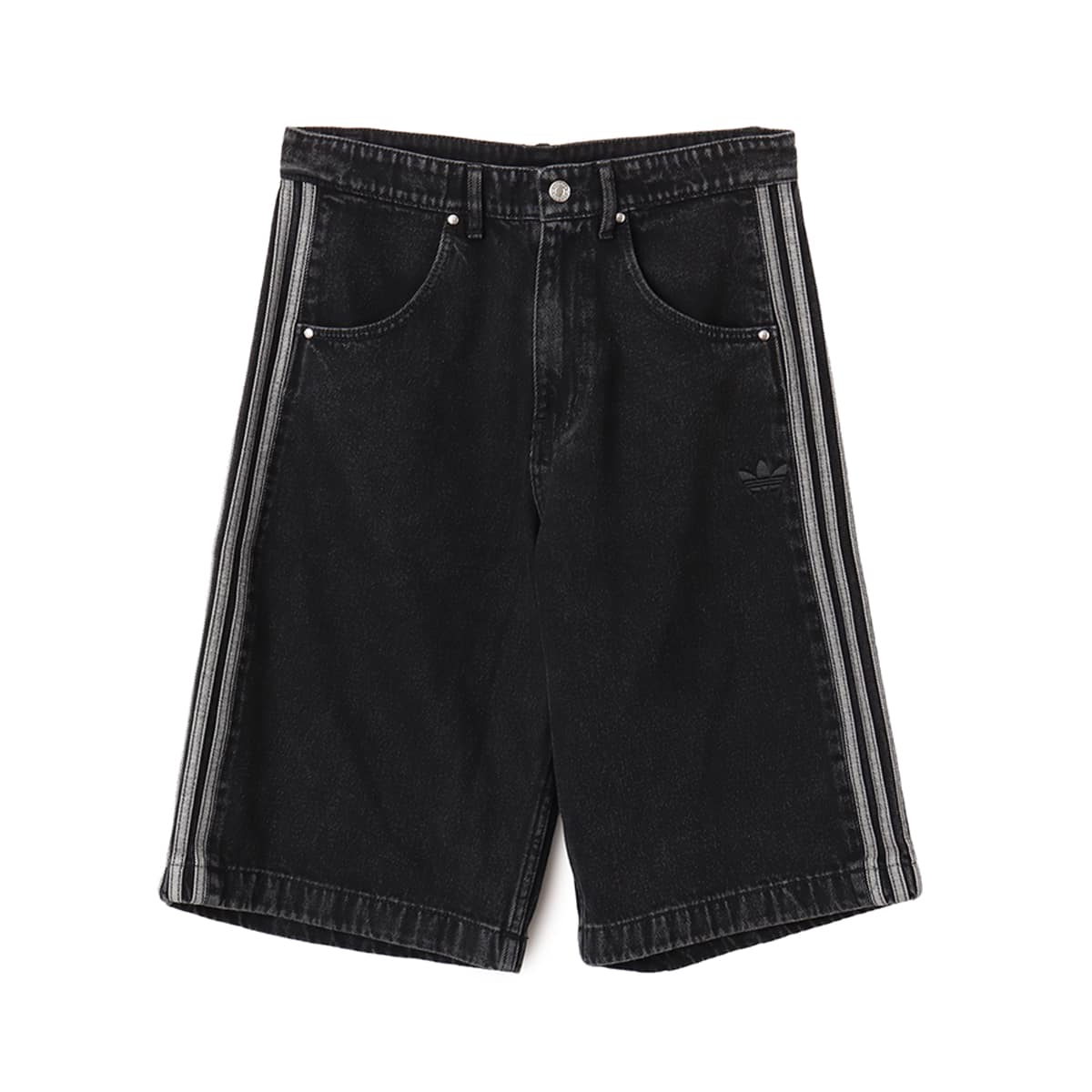 adidas DENIM FIREBIRD SHORTS トゥルーブラックデニム（アディダス