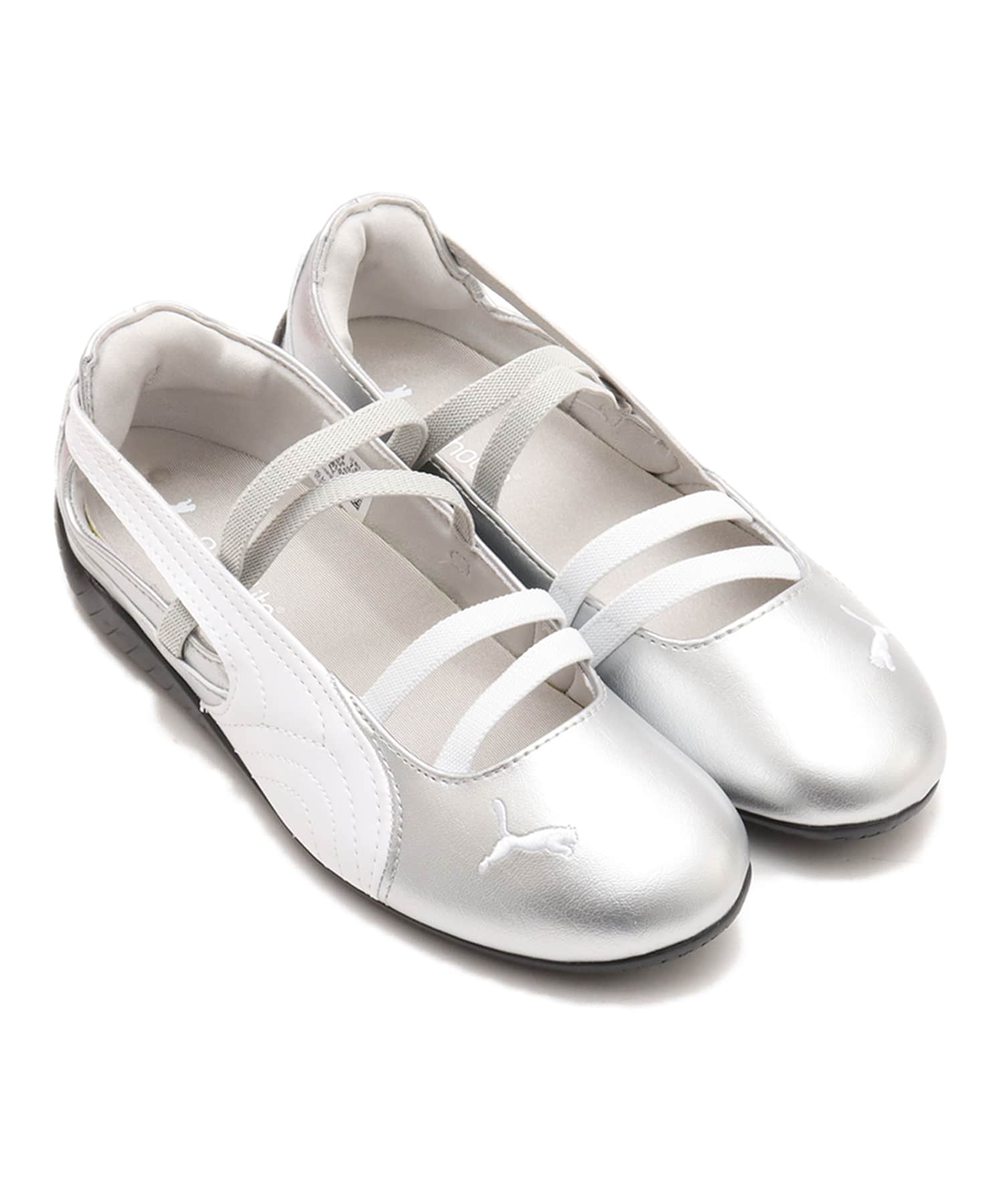 PUMA SPEEDCAT BALLET METALLIC WNS PUMA SILVER-PUMA WHITE（プーマ
