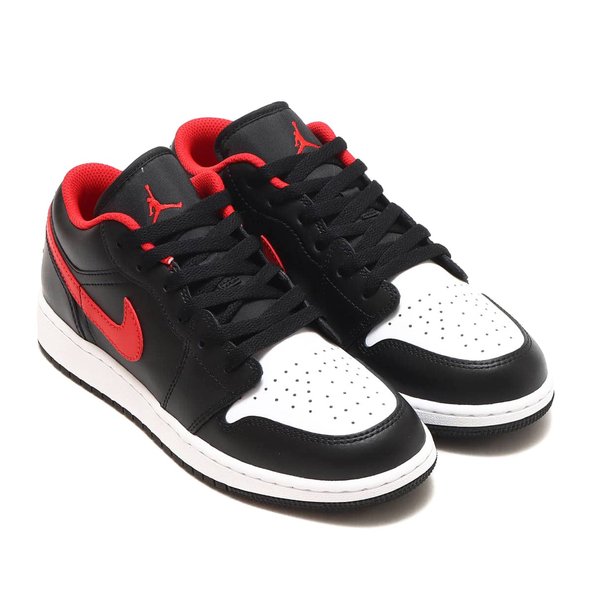 JORDAN BRAND AIR JORDAN 1 LOW 1 LOW GS (BLACK/FIRE RED-WHITE 22HO