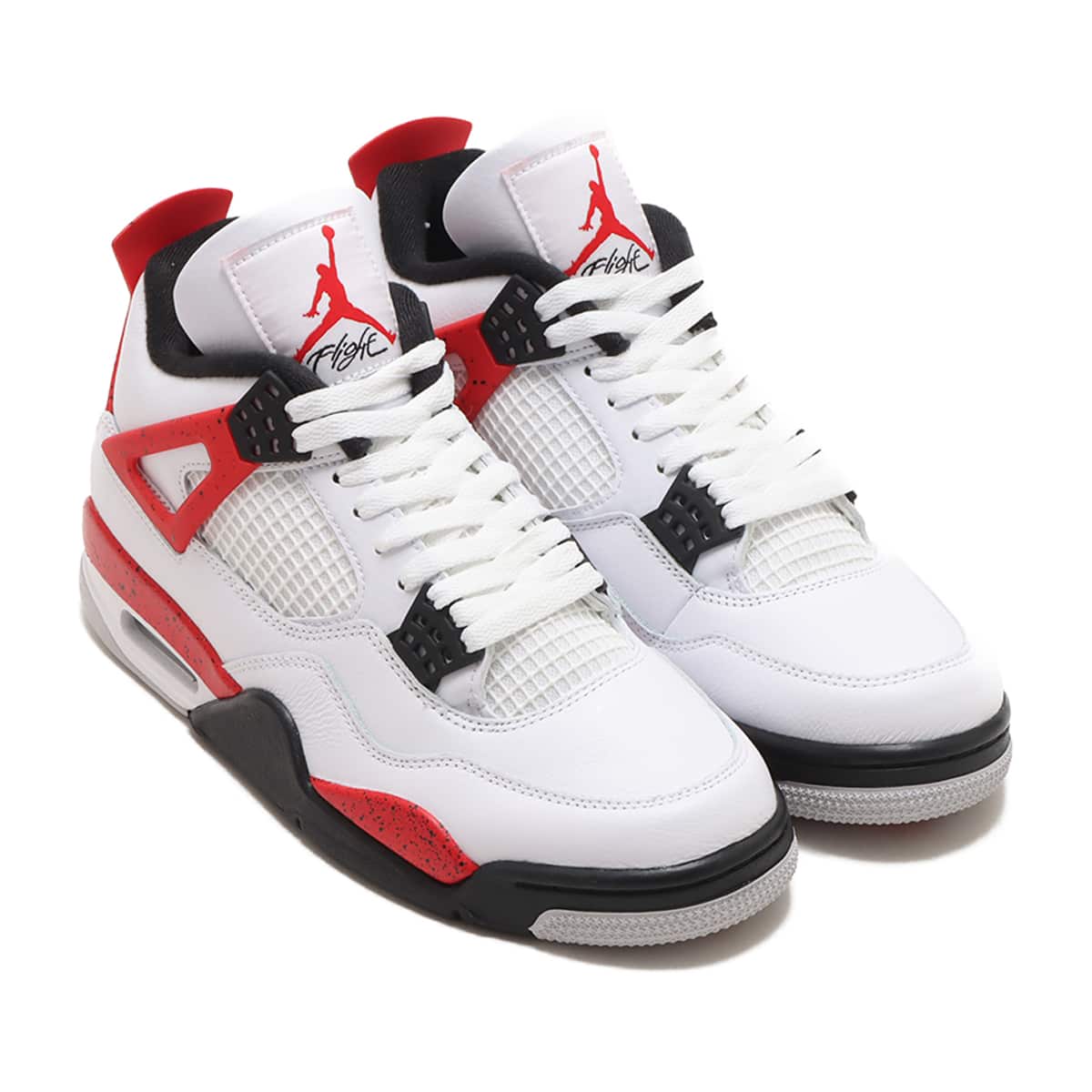 JORDAN BRAND AIR JORDAN 4 RETRO WHITE/FIRE RED-BLACK-NEUTRAL GREY