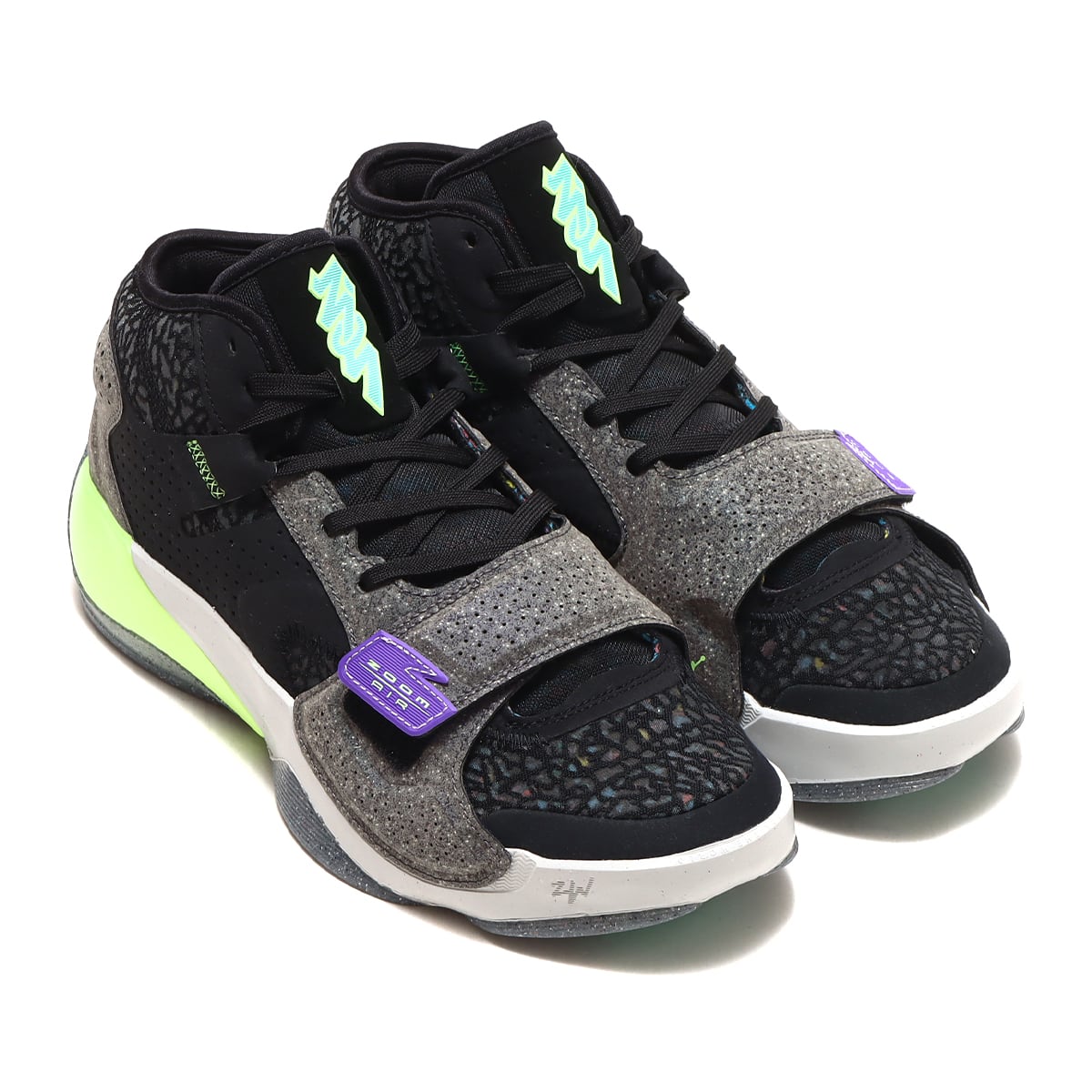 JORDAN BRAND JORDAN ZION 2 PF BLACK/LIGHT MENTA-BLACK-PHOTON DUST