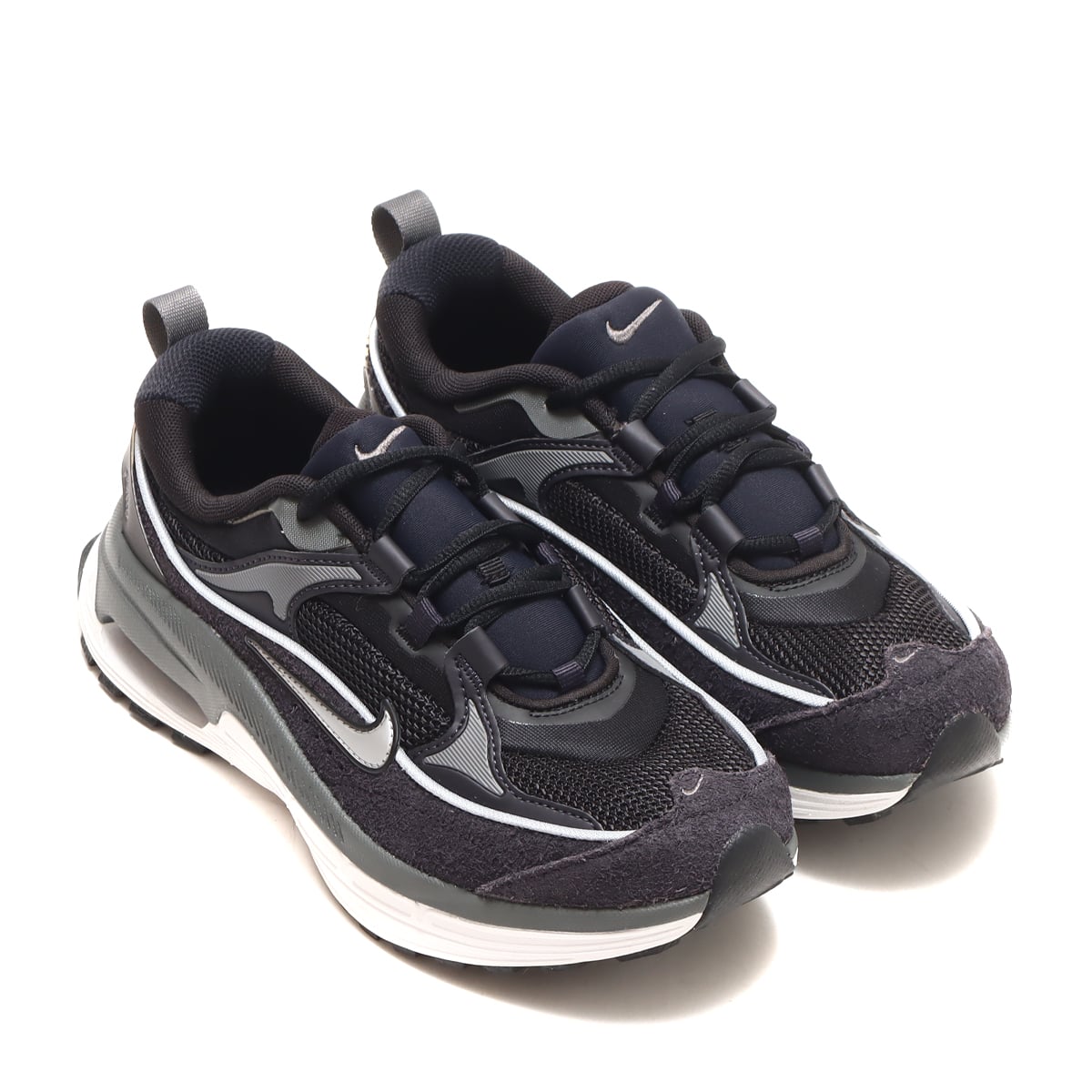 NIKE W AIR MAX BLISS BLACK/METALLIC SILVER-OIL GREY-IRON GREY