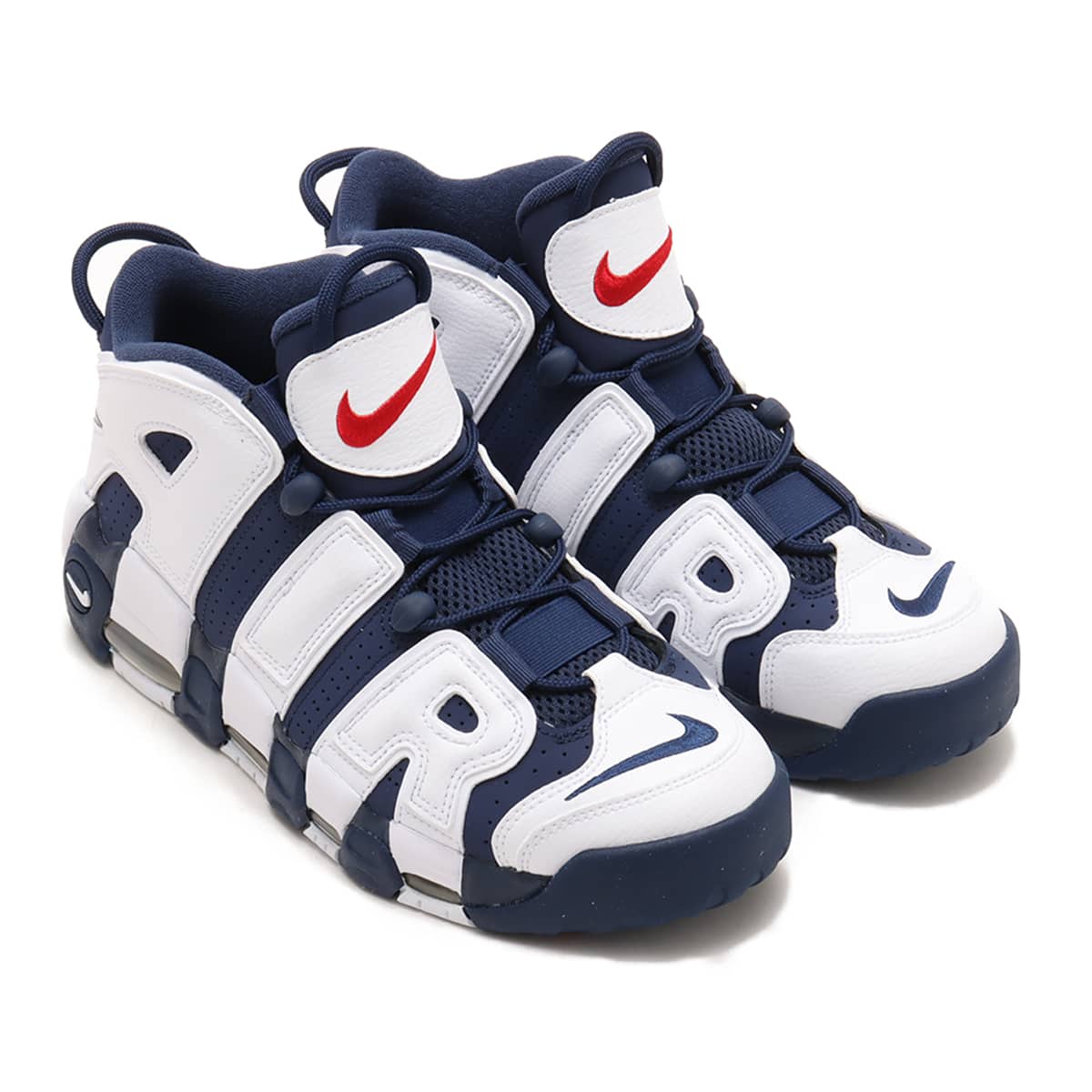 NIKE AIR MORE UPTEMPO '96 WHITE/MIDNIGHT NAVY-METALLIC GOLD