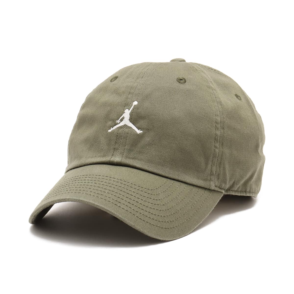 JORDAN BRAND U J CLUB CAP US CB WSH JM MEDIUM OLIVE/SAIL