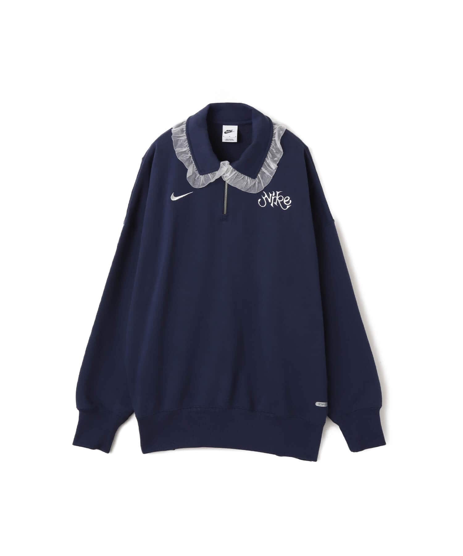 NIKE AS W NSW FLC OS BLKT QZ POLO G MIDNIGHT NAVY（ナイキ