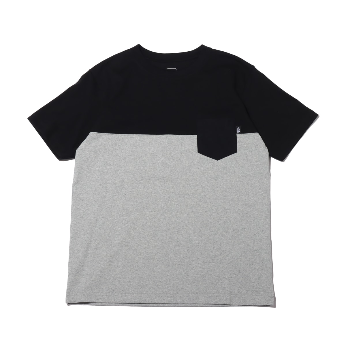 THE NORTH FACE S/S 2 TONE POCKET TEE BLACK/MIX GRAY 22SS-I（ザ