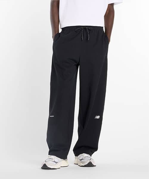 New Balance NB GREY WIDE PANT ブラック（ニューバランス NB グレー