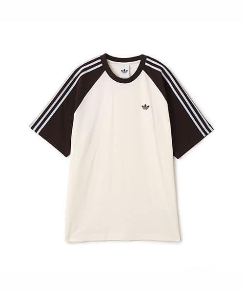 adidas BRITCORE LONG SLEEVE CALI T-SHIRT オフホワイト/オーロラ