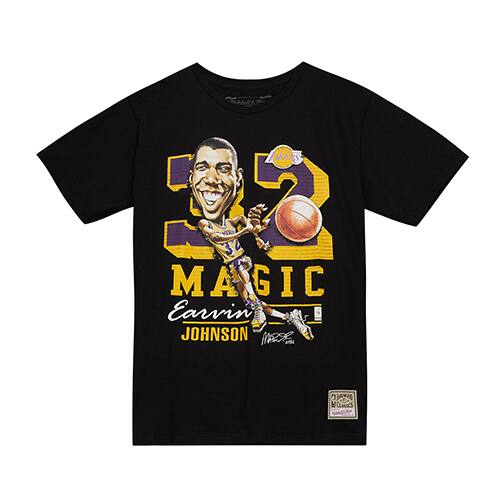 Mitchell & Ness HWC CARICATURES ROCKETS OLAJUWON BLACK（ミッチェル