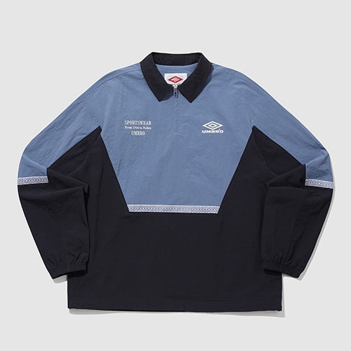 UMBRO HBL OG Drill Top ブルー（アンブロ ドリル トップ-ネイビー