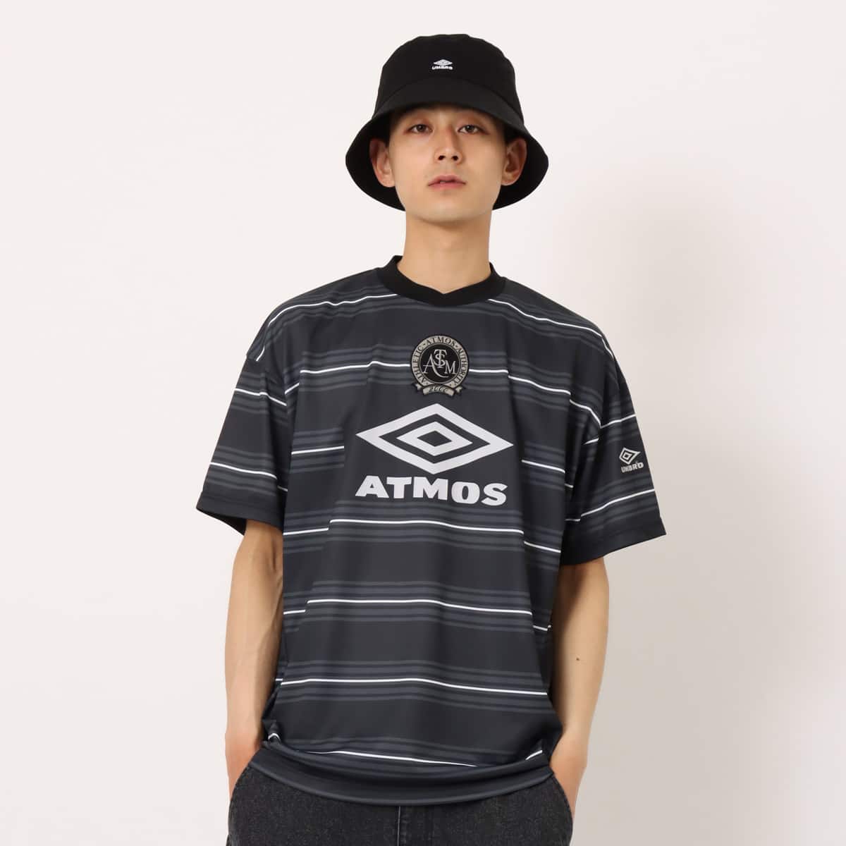 UMBRO X atmos SOCCER JERSEY BLACK（アンブロ X アトモス サッカー
