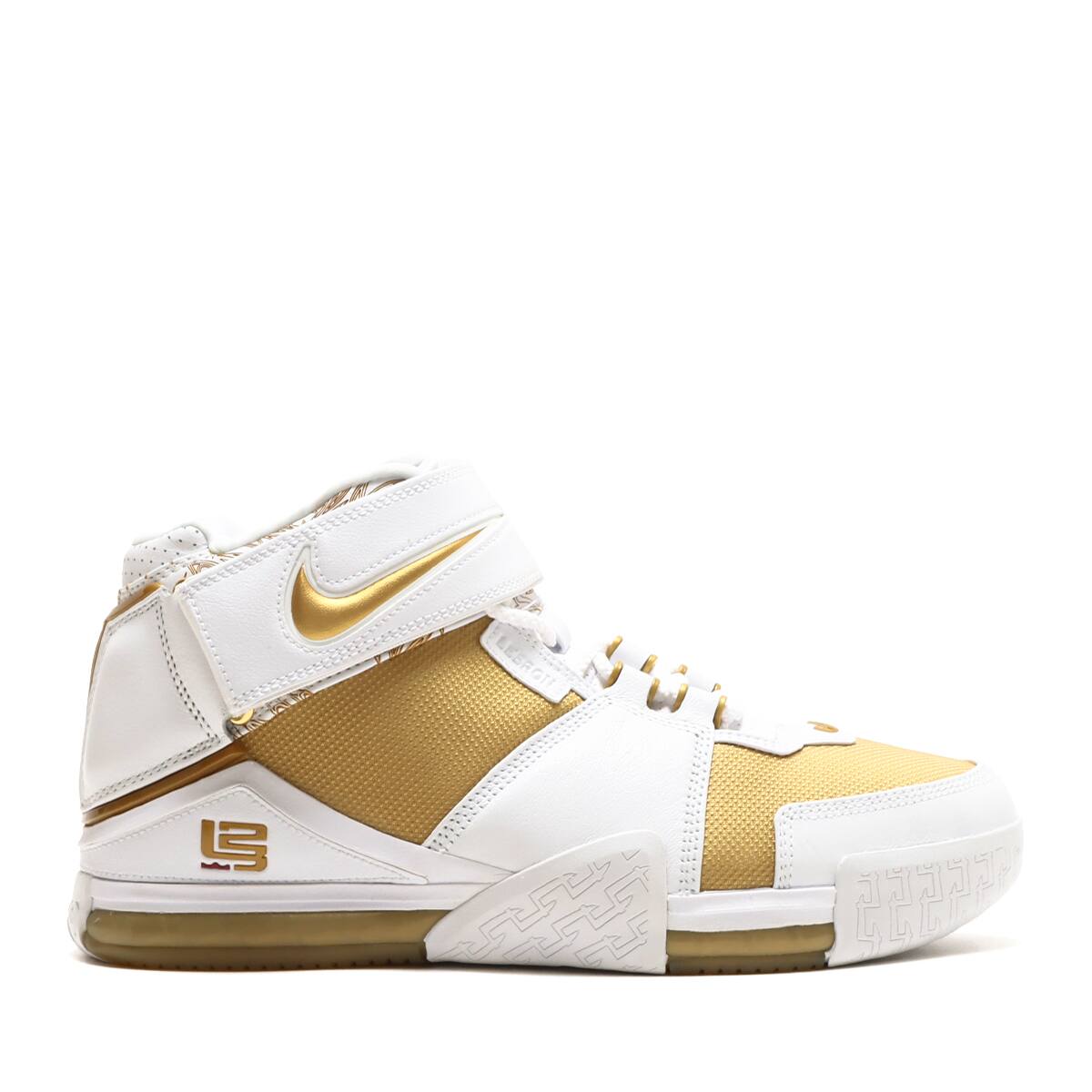 NIKE ZOOM LEBRON II WHITE/METALLIC GOLD-VARSITY CRIMSON 22FA-S