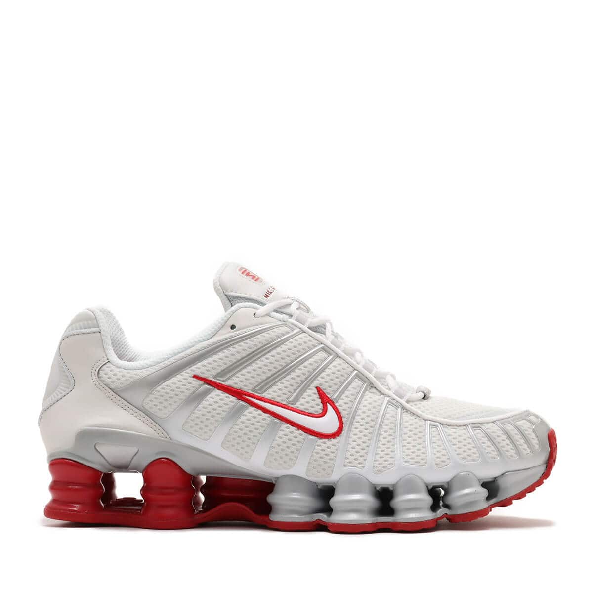 NIKE W SHOX TL PLATINUM TINT/WHITE-GYM RED（ナイキ ウィメンズ