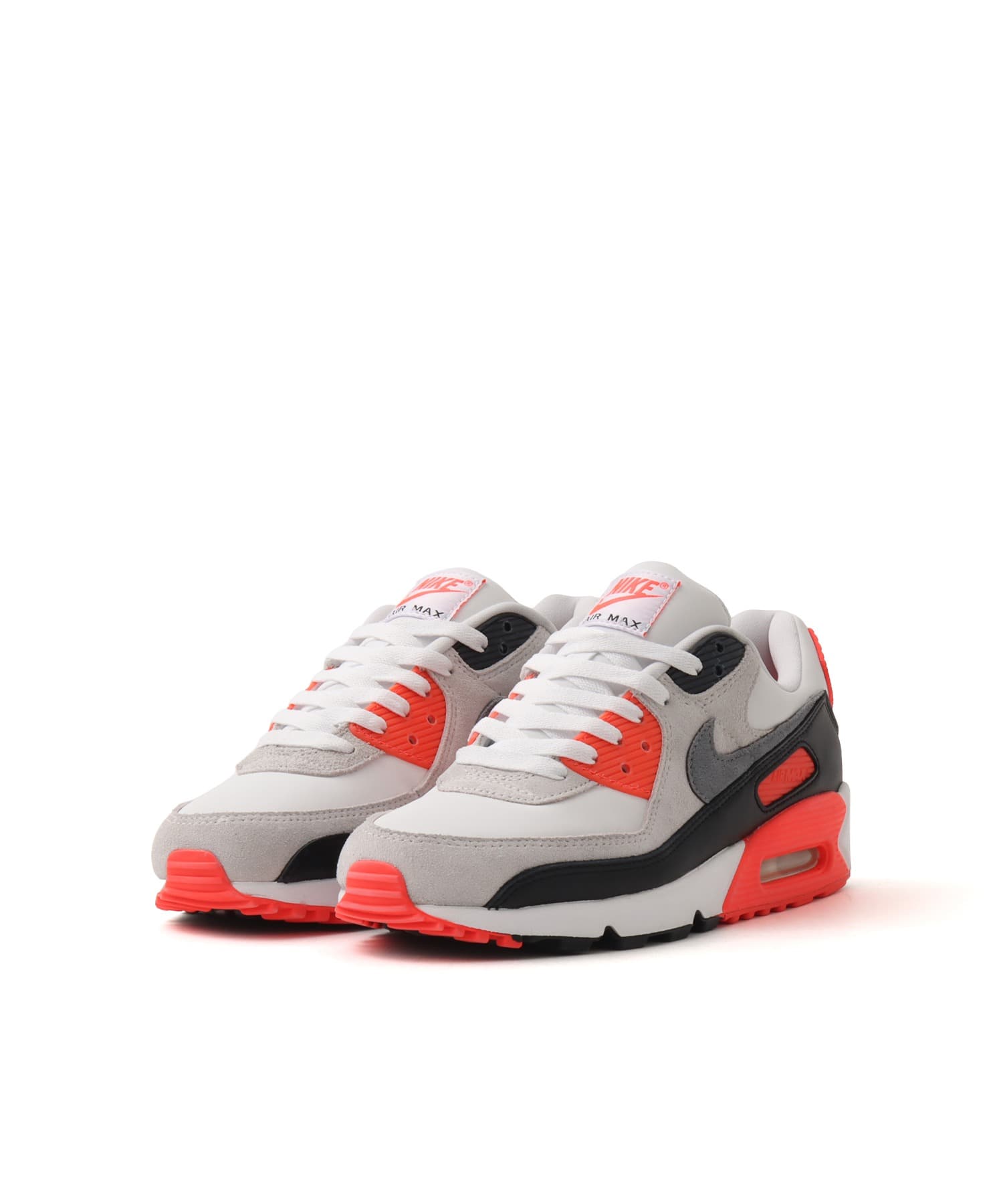 NIKE AIR MAX 90 QS WHITE/PARTICLE GREY-LT SMOKE GREY-BLACK（ナイキ