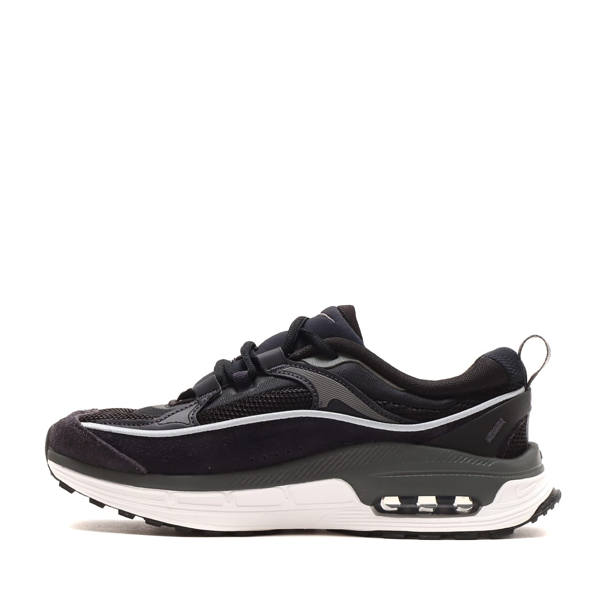 NIKE W AIR MAX BLISS BLACK/METALLIC SILVER-OIL GREY-IRON GREY
