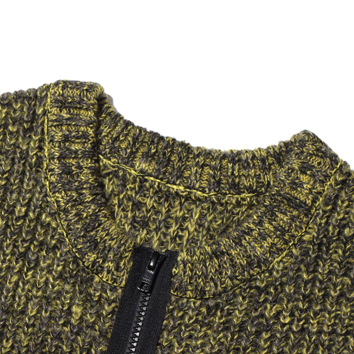 atmos pink ジップアップ ニットベスト BLACK （アトモスピンク ジップ