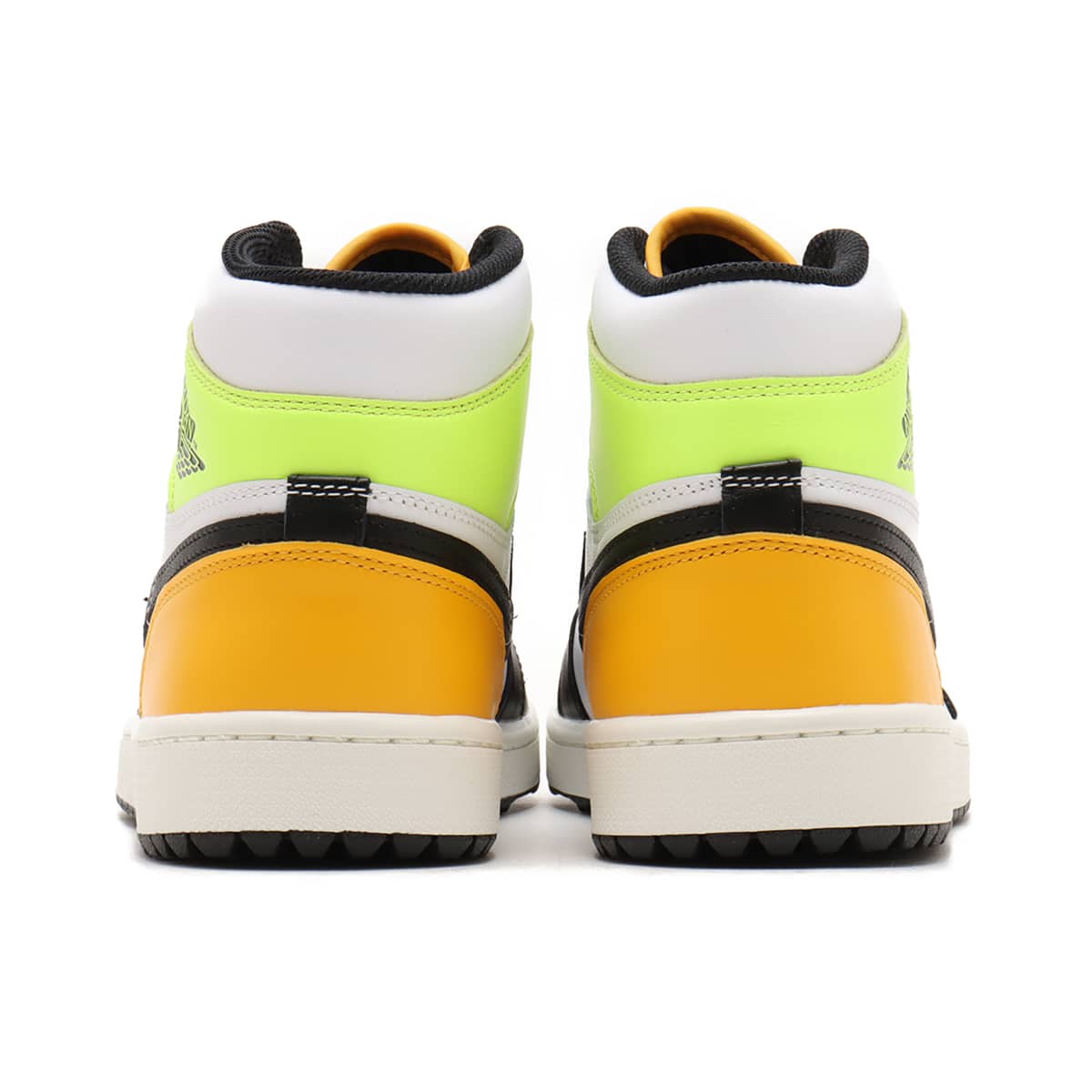 JORDAN BRAND AIR JORDAN 1 HIGH G WHITE/BLACK-UNIVERSITY GOLD-VOLT