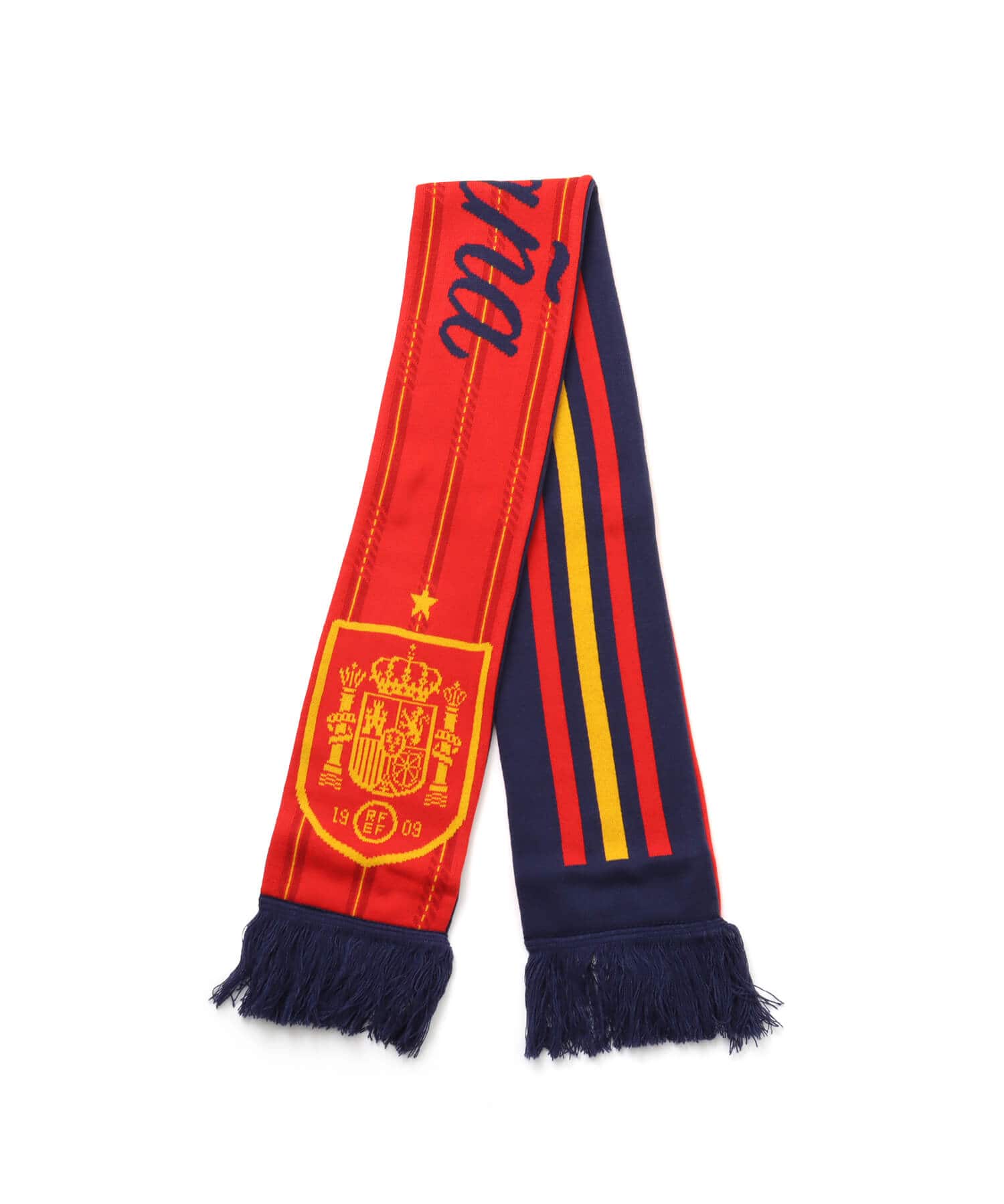 adidas スペイン代表 SCARF ダークブルー/ビビッドレッド/クルー