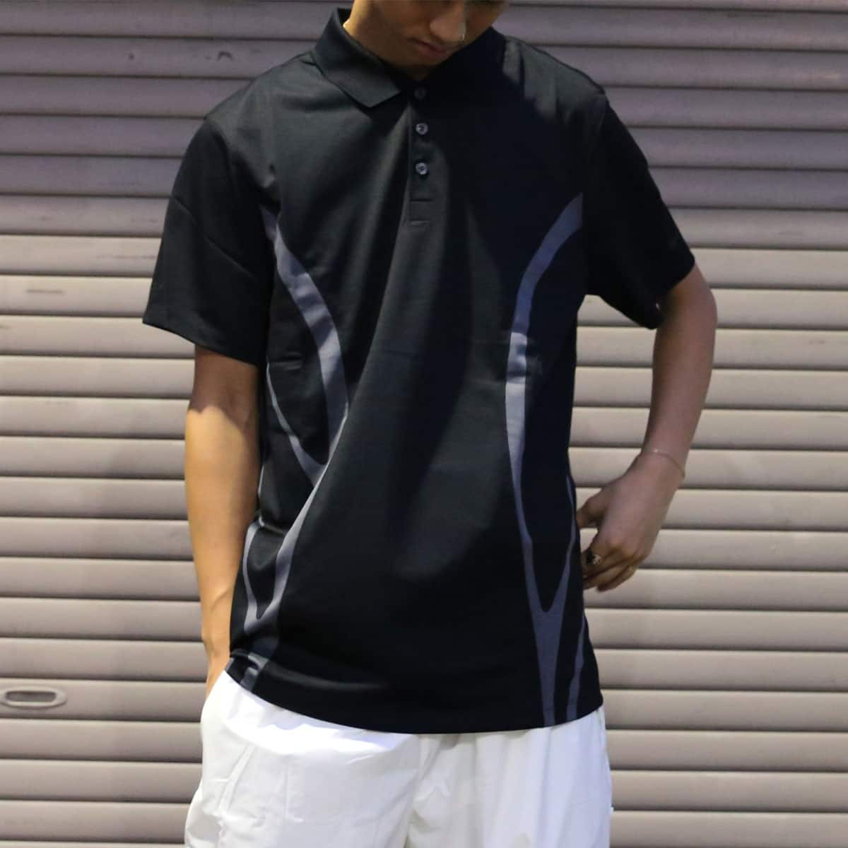 NIKE M NRG NOCTA DF PRINTED POLO BLACK 21FA-S（ナイキ NRG BK DF