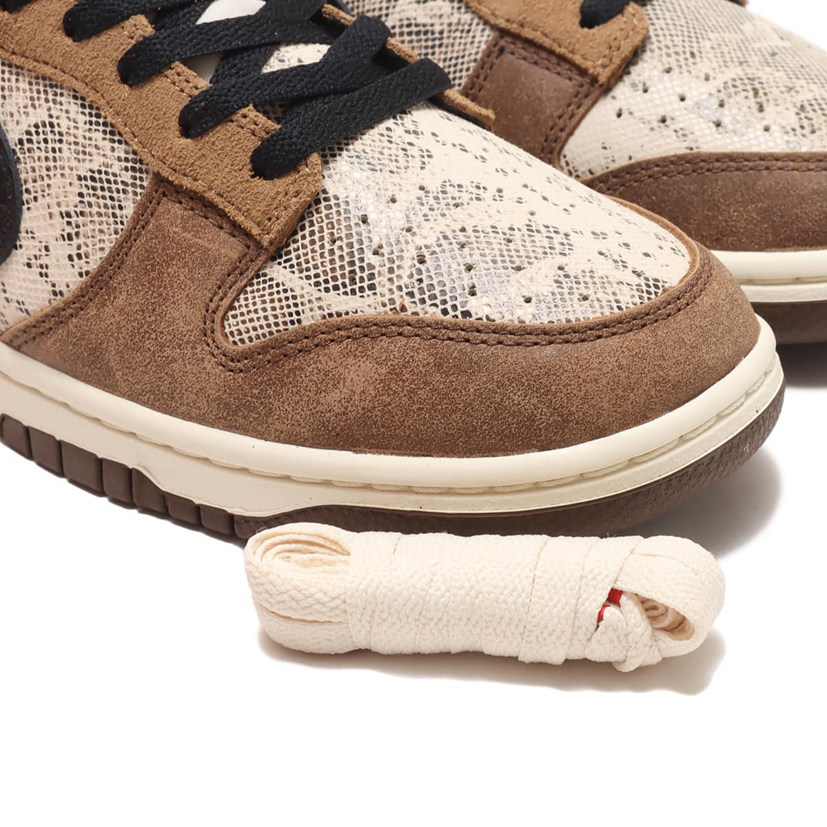 NIKE DUNK LOW PRM NATURAL/BLACK-ALE BROWN-PECAN 23SU-I（ナイキ