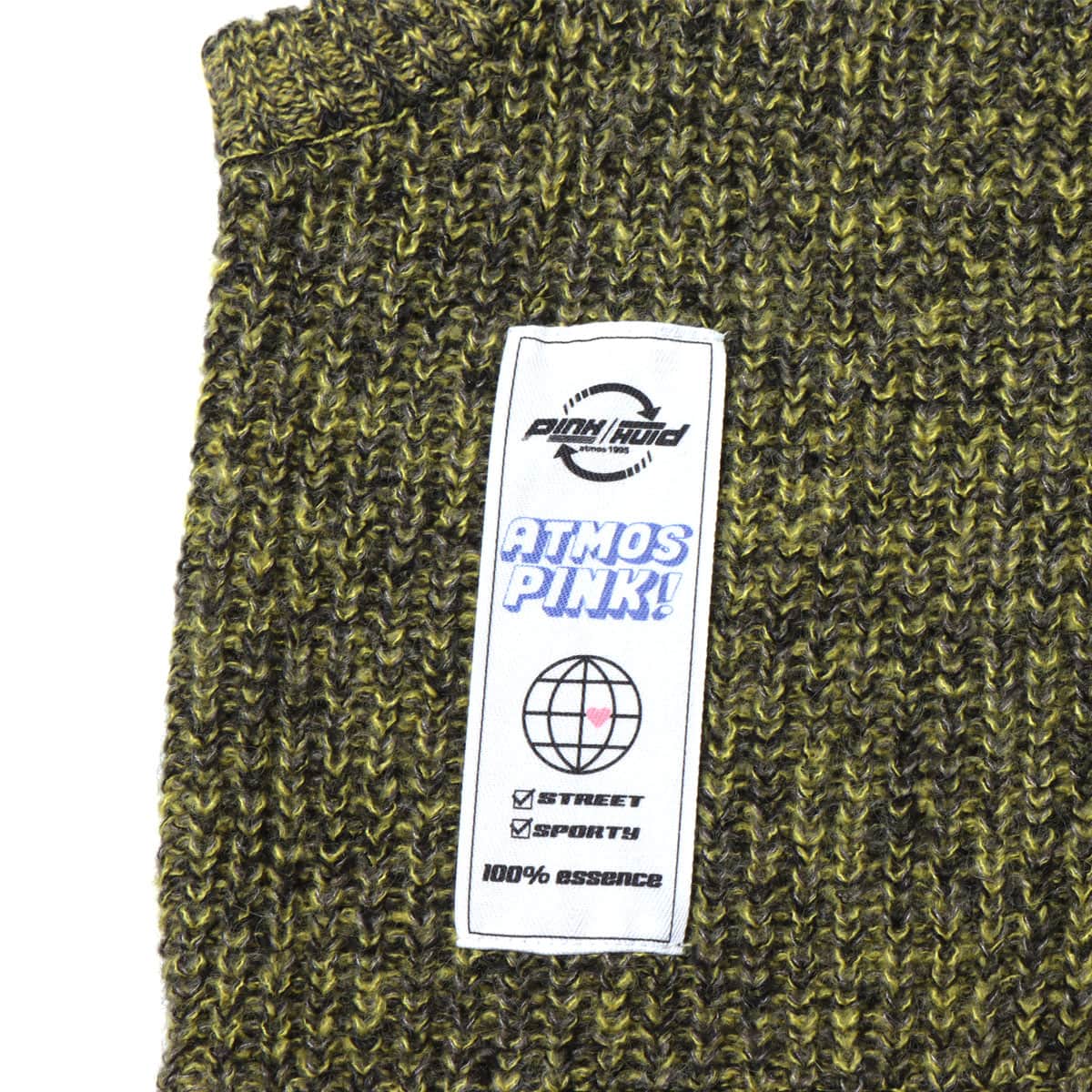 atmos pink ジップアップ ニットベスト BLACK （アトモスピンク ジップ