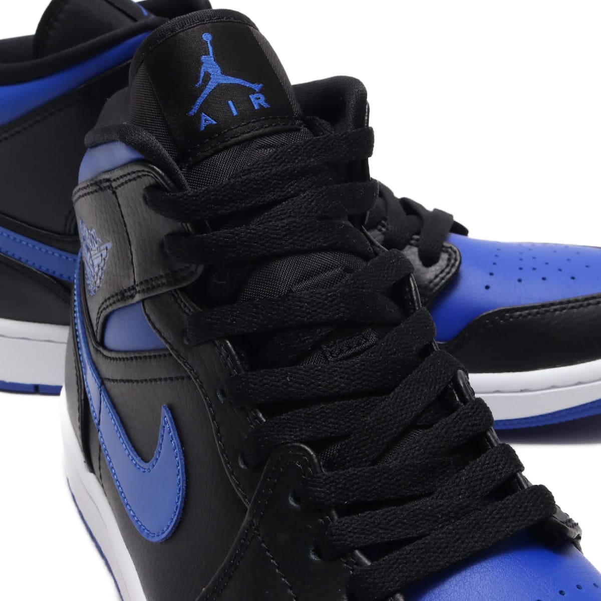 JORDAN BRAND AIR JORDAN 1 MID BLACK/HYPER ROYAL-WHITE 20SP-S