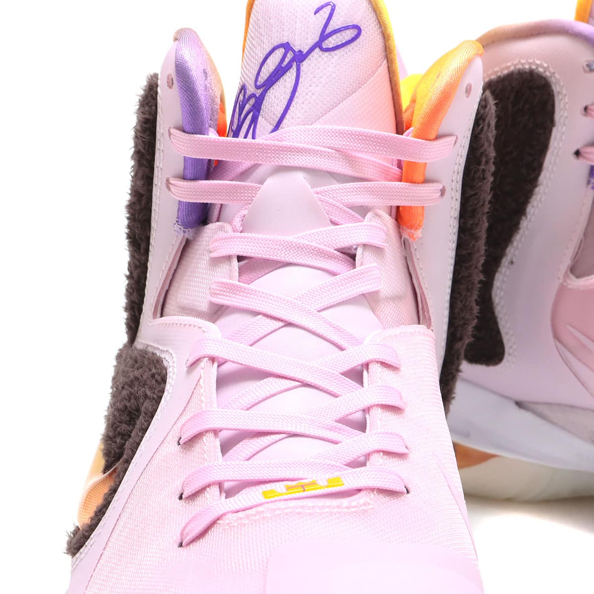 NIKE LEBRON IX REGAL PINK/MULTI-COLOR-VELVET BROWN（ナイキ