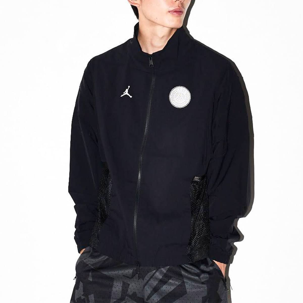 JORDAN BRAND AS M J PSG ANTHEM JACKET BLACK/WHITE 22FA-I