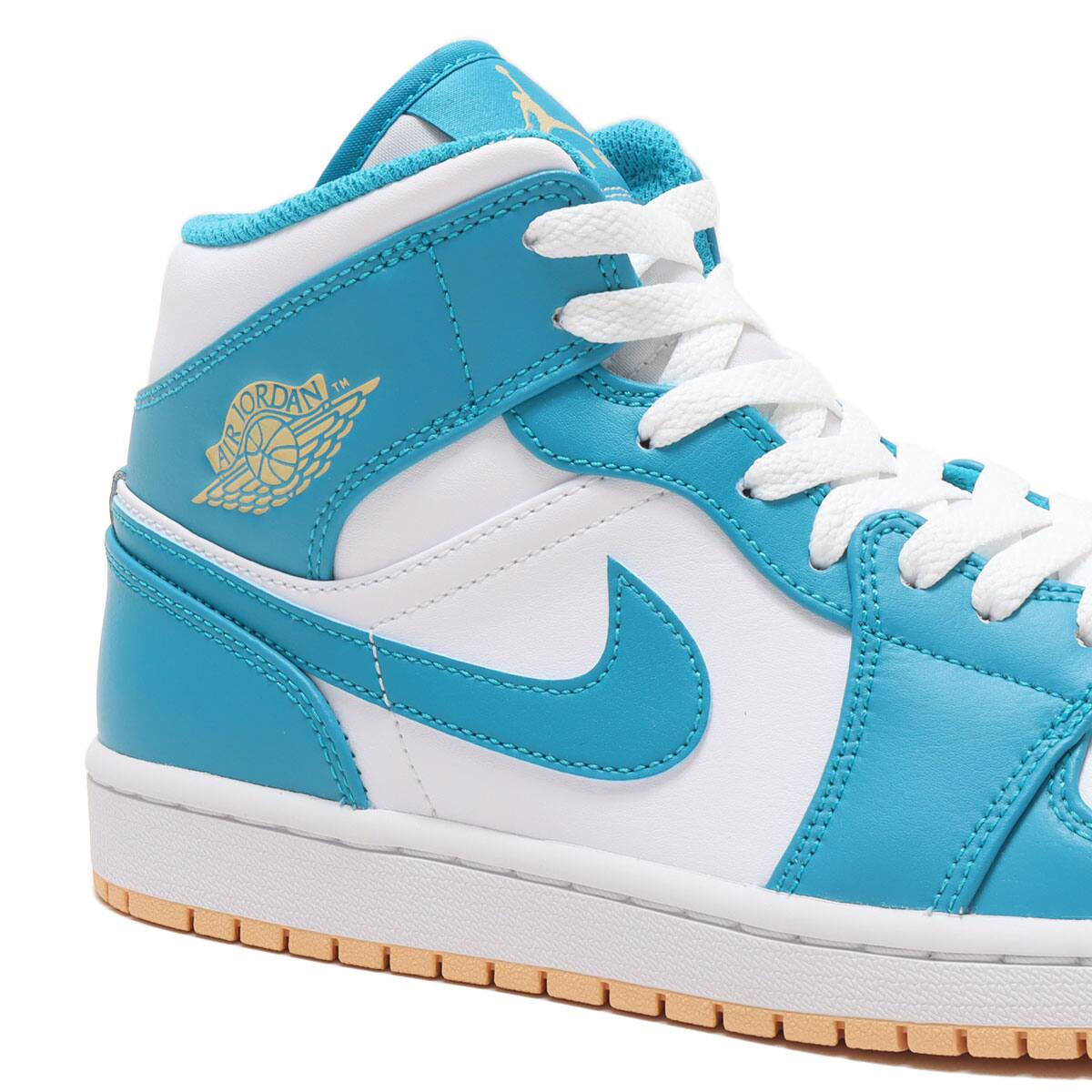 JORDAN BRAND AIR JORDAN 1 MID AQUATONE/CELESTIAL GOLD-WHITE 23SU-I