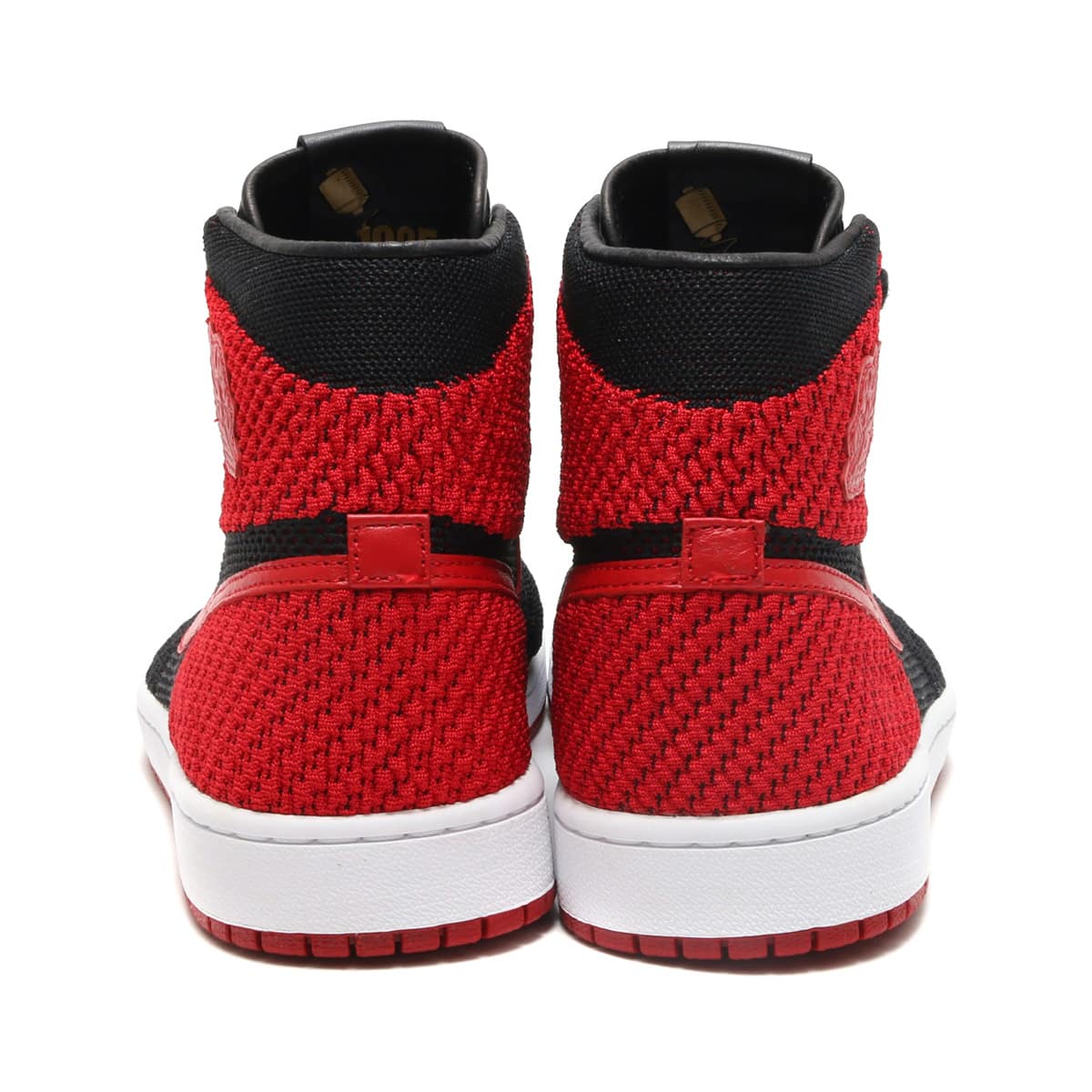 JORDAN BRAND AIR JORDAN 1 RETRO HI FLYKNIT BLACK/VARSITY RED-WHITE