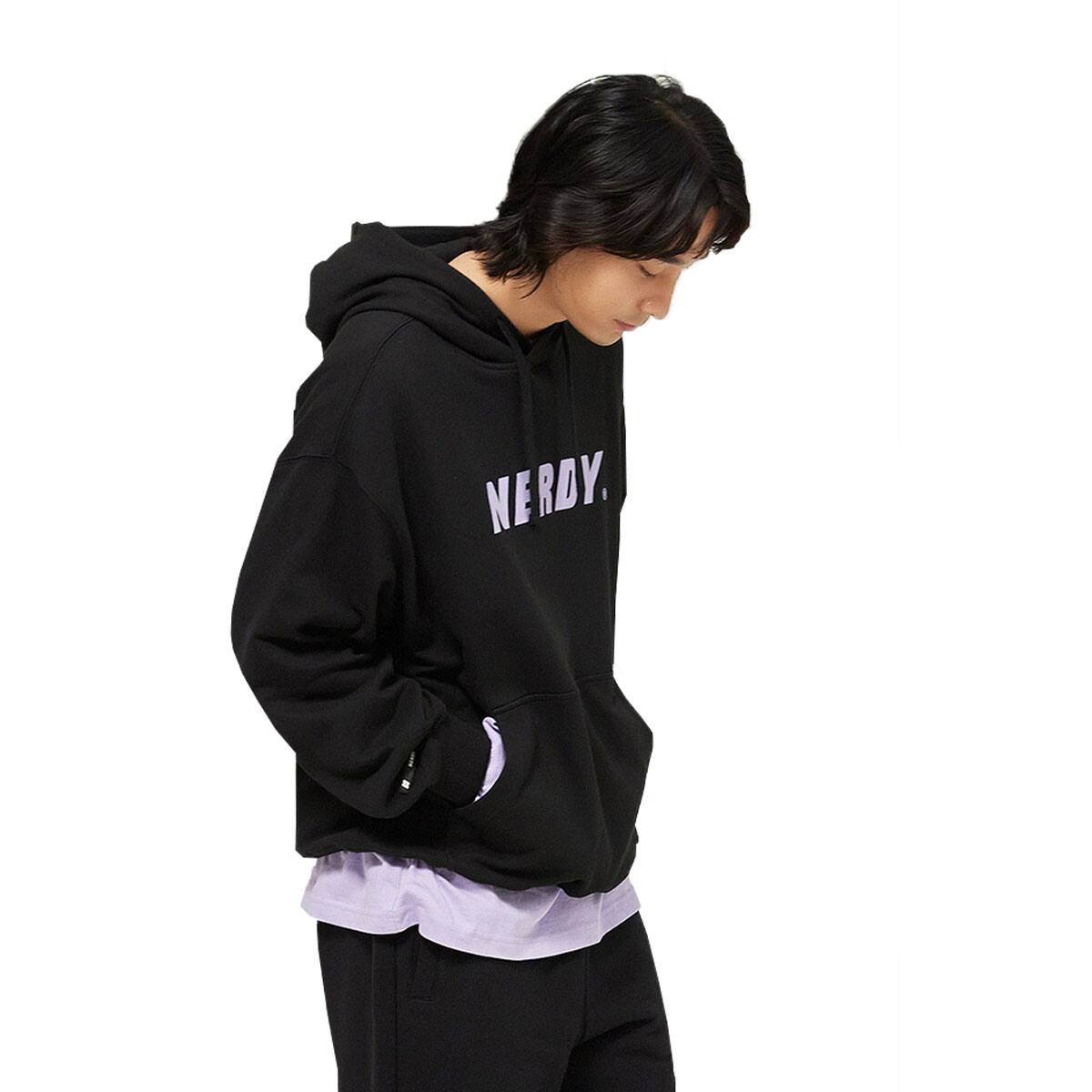 NERDY Big Logo Pullover Hoodie BLACK 21HO-I（ノルディー ビックロゴ