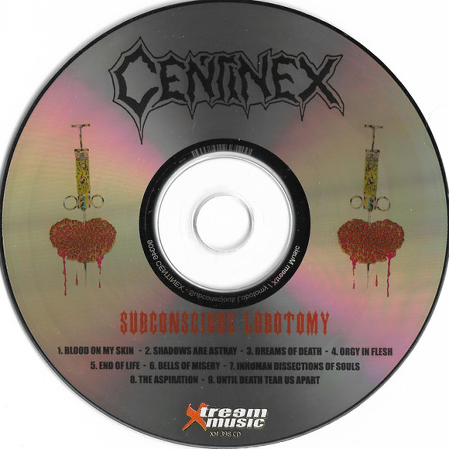 Centinex - Subconscious Lobotomy CD | Gurgling Gore