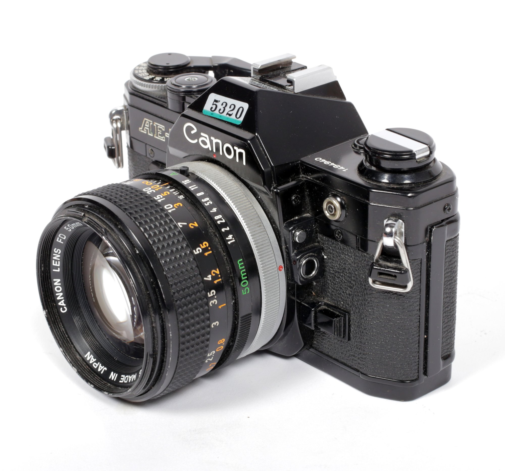 BLACK CANON AE-1 35mm SLR Film Camera with 50mm F1.4 Lens | CatLABS