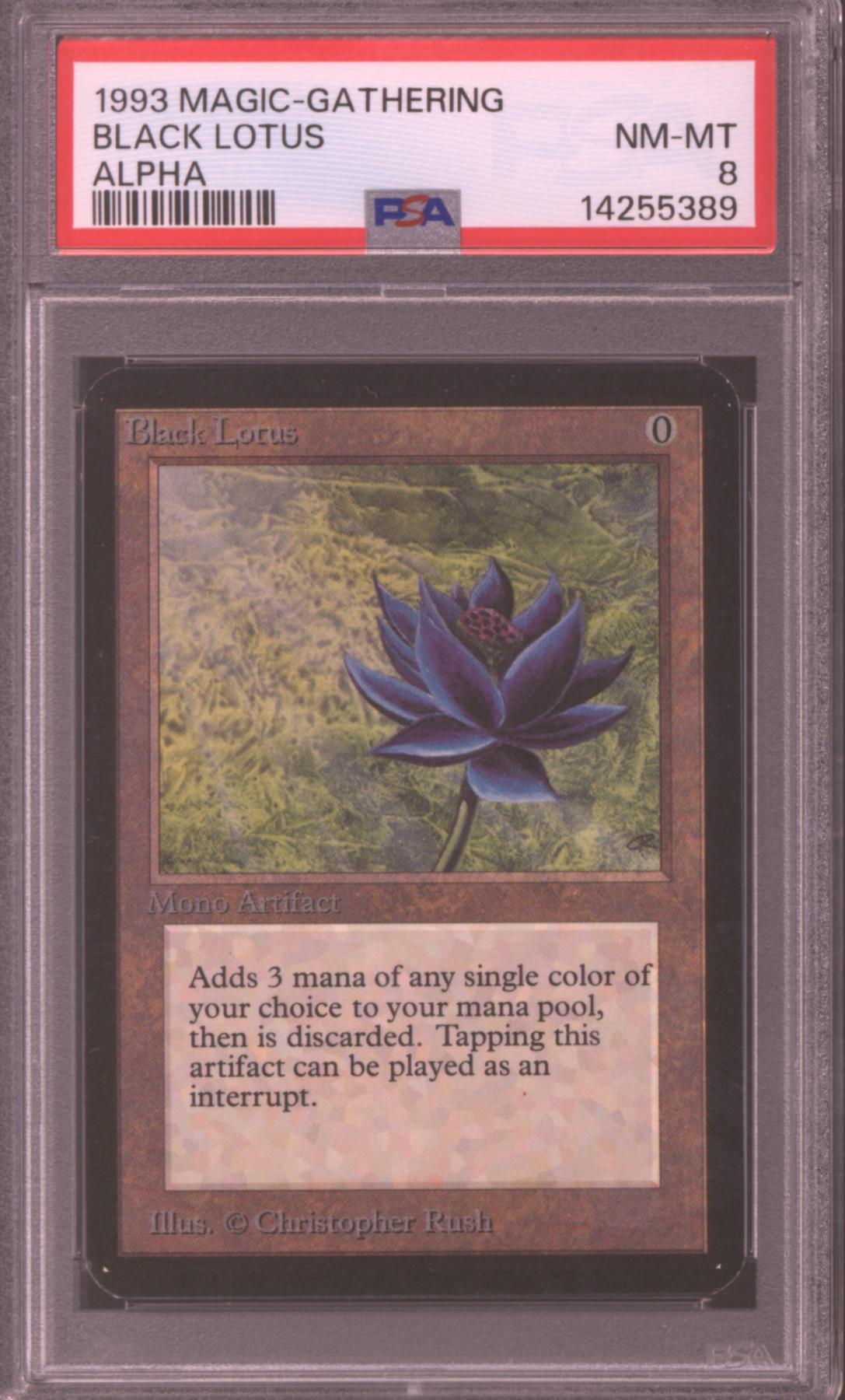 Magic the Gathering Alpha Black Lotus PSA 8 PREMIER POWER 9