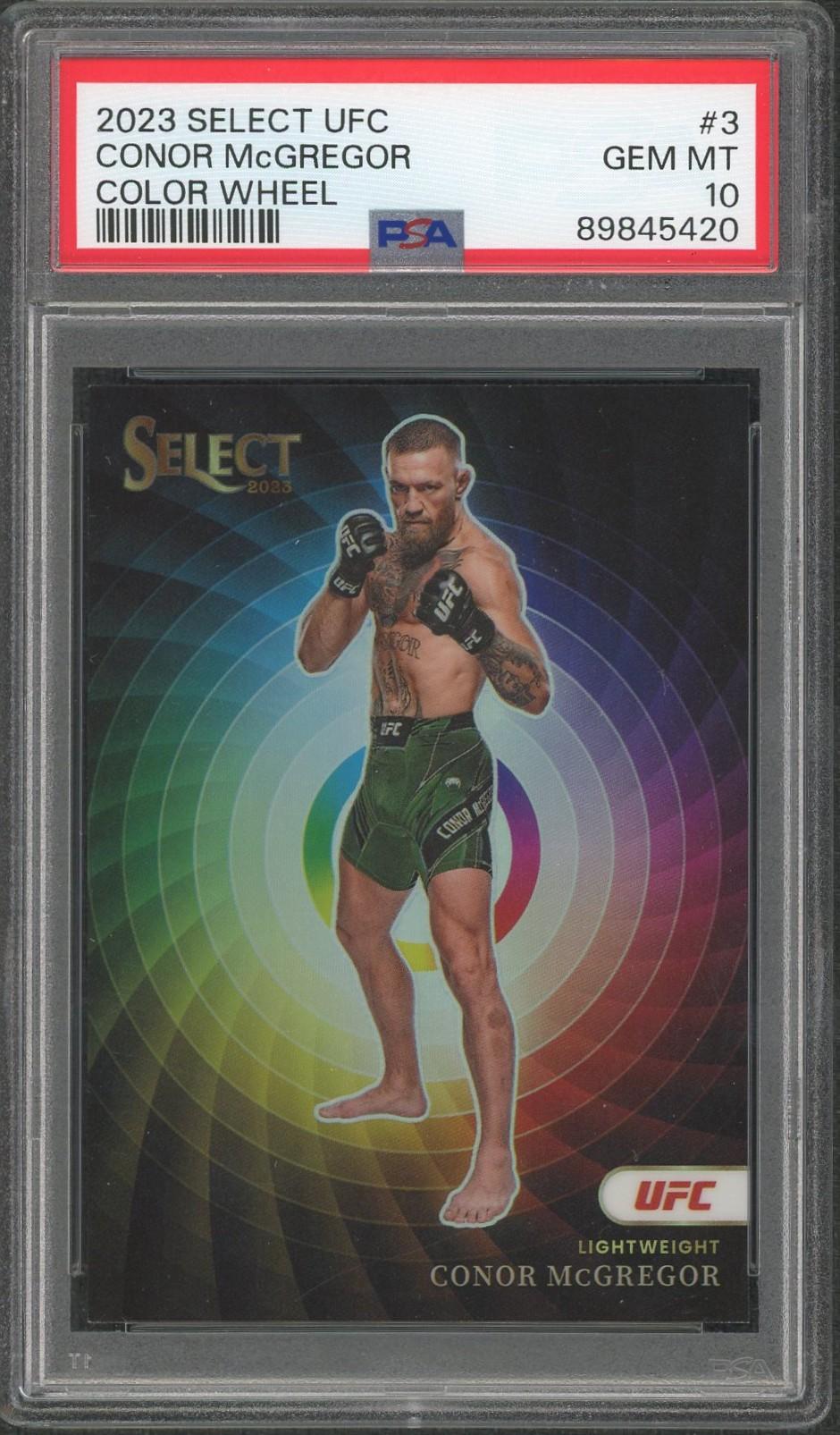 2023 Panini Select UFC Conor McGregor Color Wheel #3 PSA 10 | DA