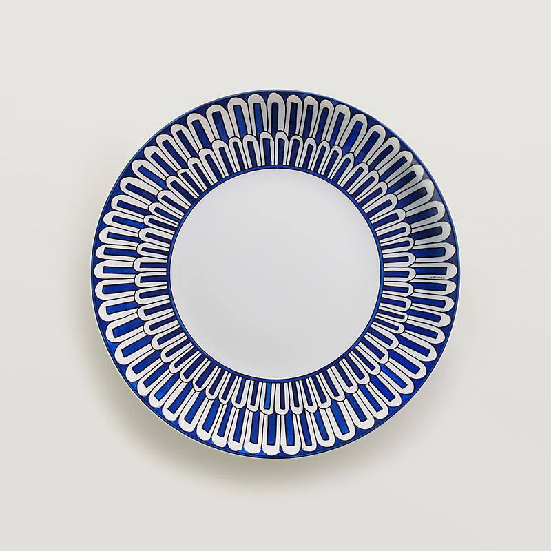 Bleus d'Ailleurs dessert plate | Hermès USA