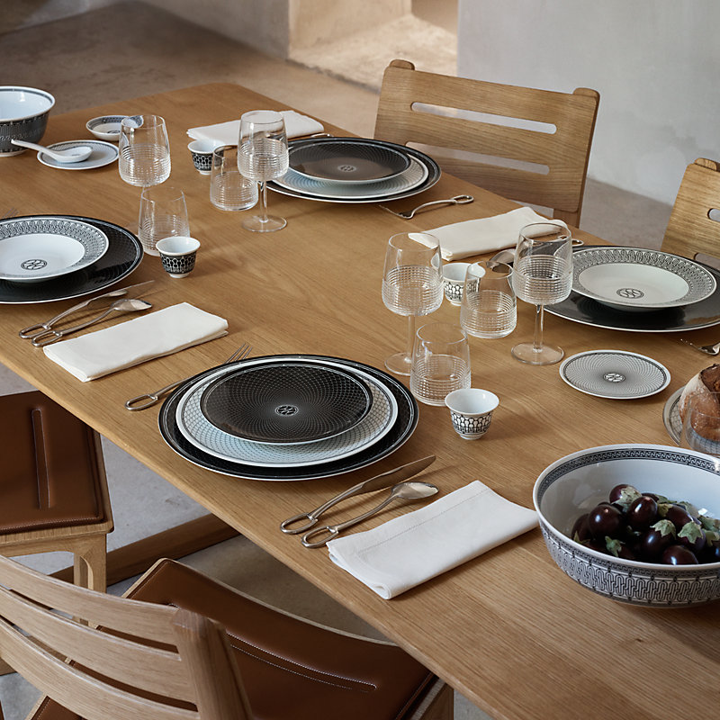 H Deco dessert plate n°2 | Hermès USA