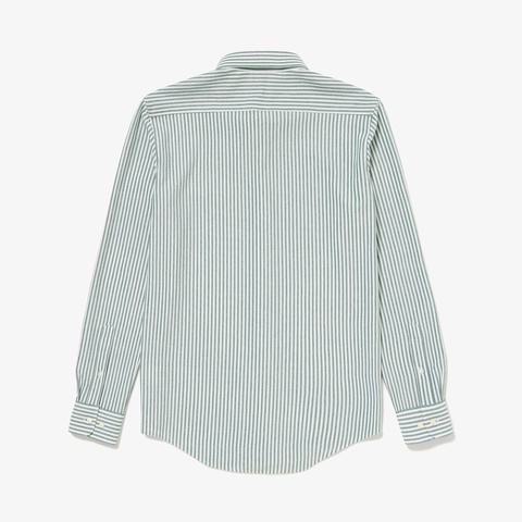 クールマックスブレンド鹿の子地ストライプシャツ CH718EL - ラコステ