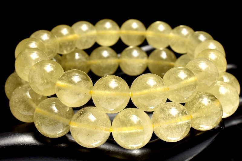 透明感あり◇クリストバイライト内包 リビアングラス 12mm